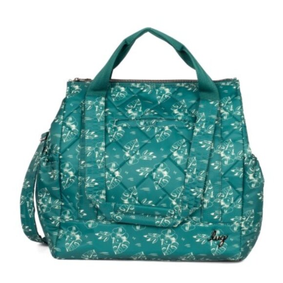 lug Handbags - Lug Kerstin Lindquist Baby Yacht Carry-All Zip-Top Tote Aloha Outline Teal Green
